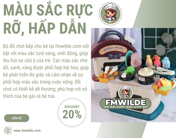 Giới Thiệu BỘ ĐỒ CHƠI BẾP CHO BÉ FMWILDE